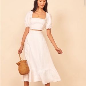 ISO Reformation Yucca Linen Two Piece